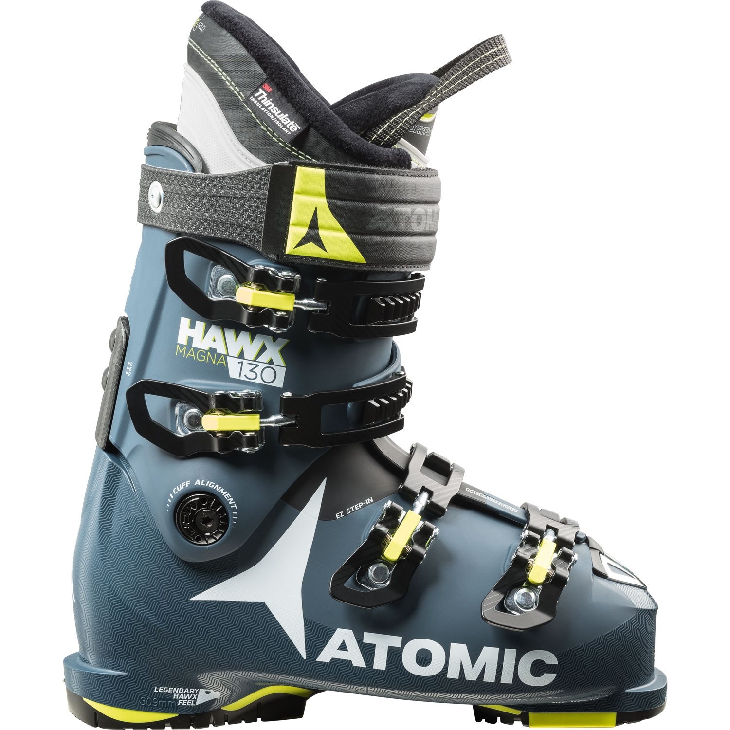 Atomic Hawx Magna 130 Ski Boot Dark Blue / Lime 2018 - Snowtrax