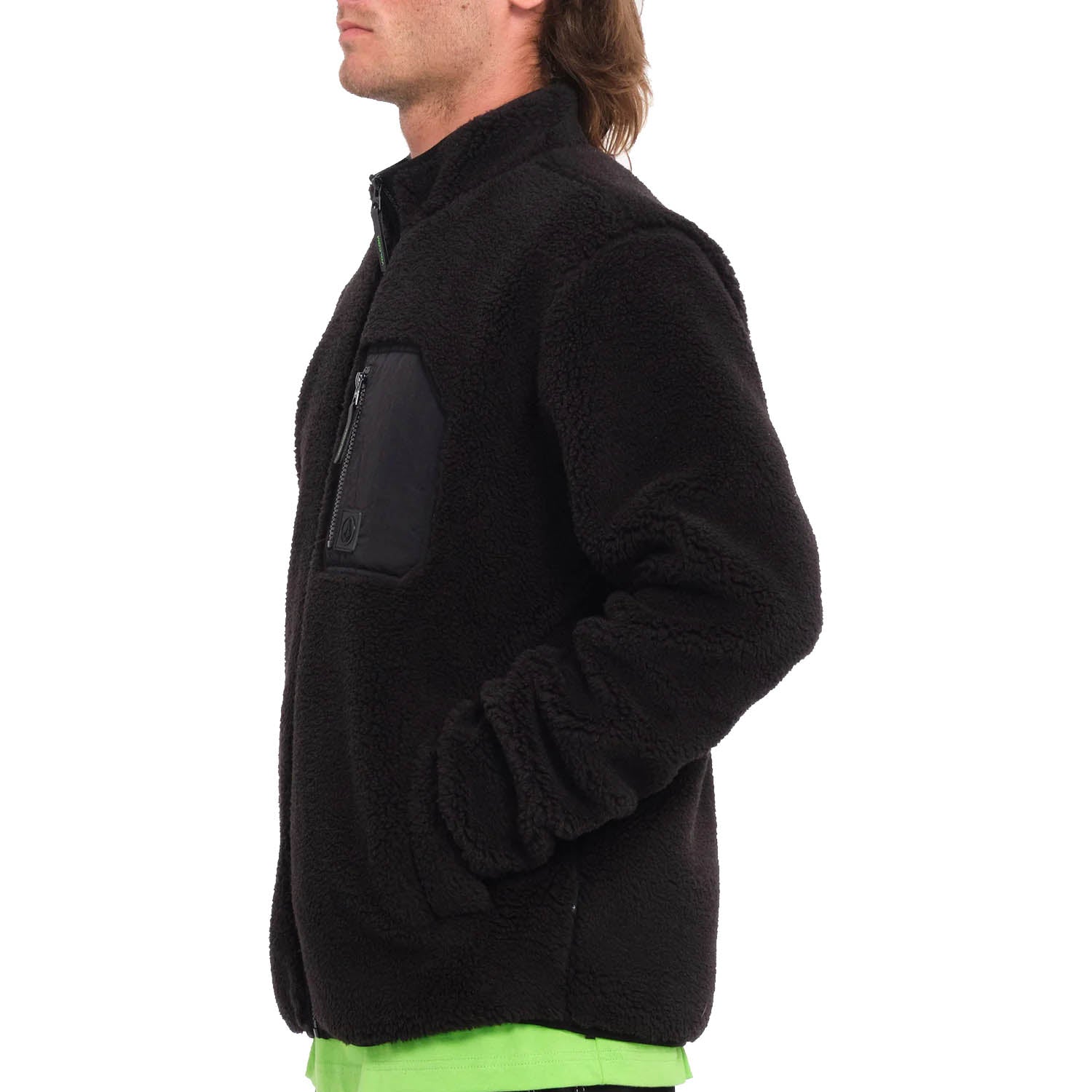 Volcom Muzzer Fuzzar Full-Zip Green/Black cheapest Sherpa Jacket Men’s Large NWT