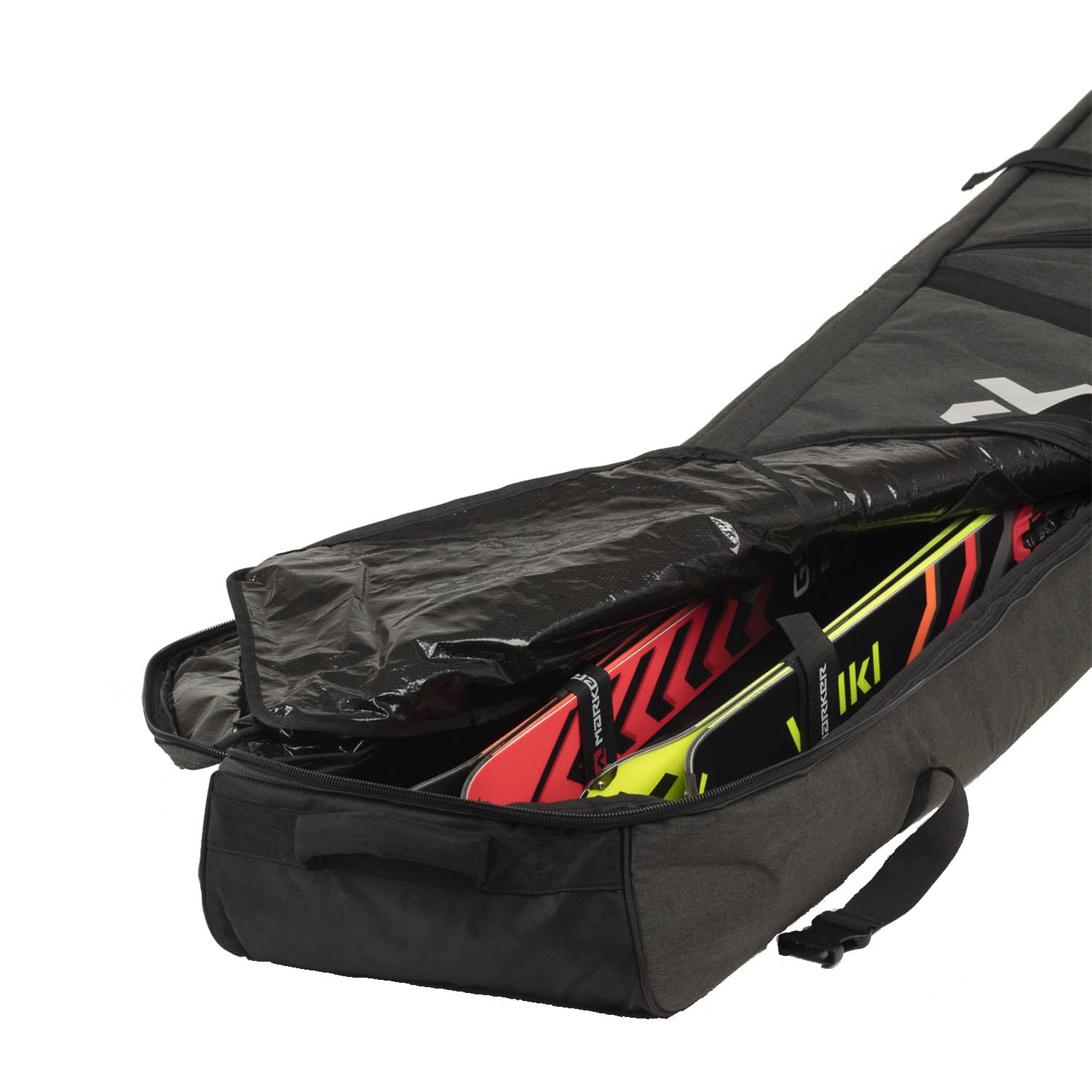 Double ski boot bag with wheels on sale