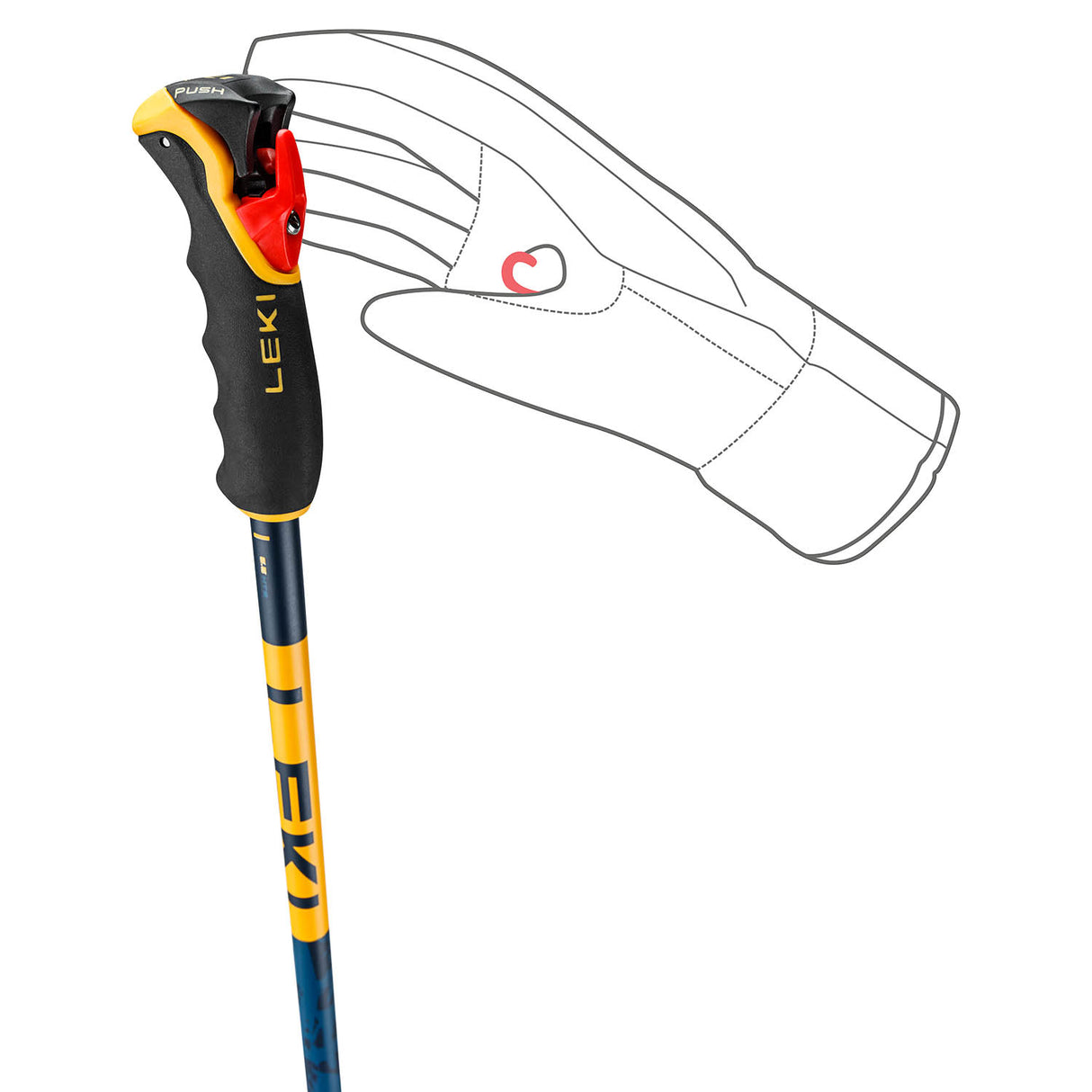 Spitfire Vario 3D Adjustable Ski Poles - Snowtrax