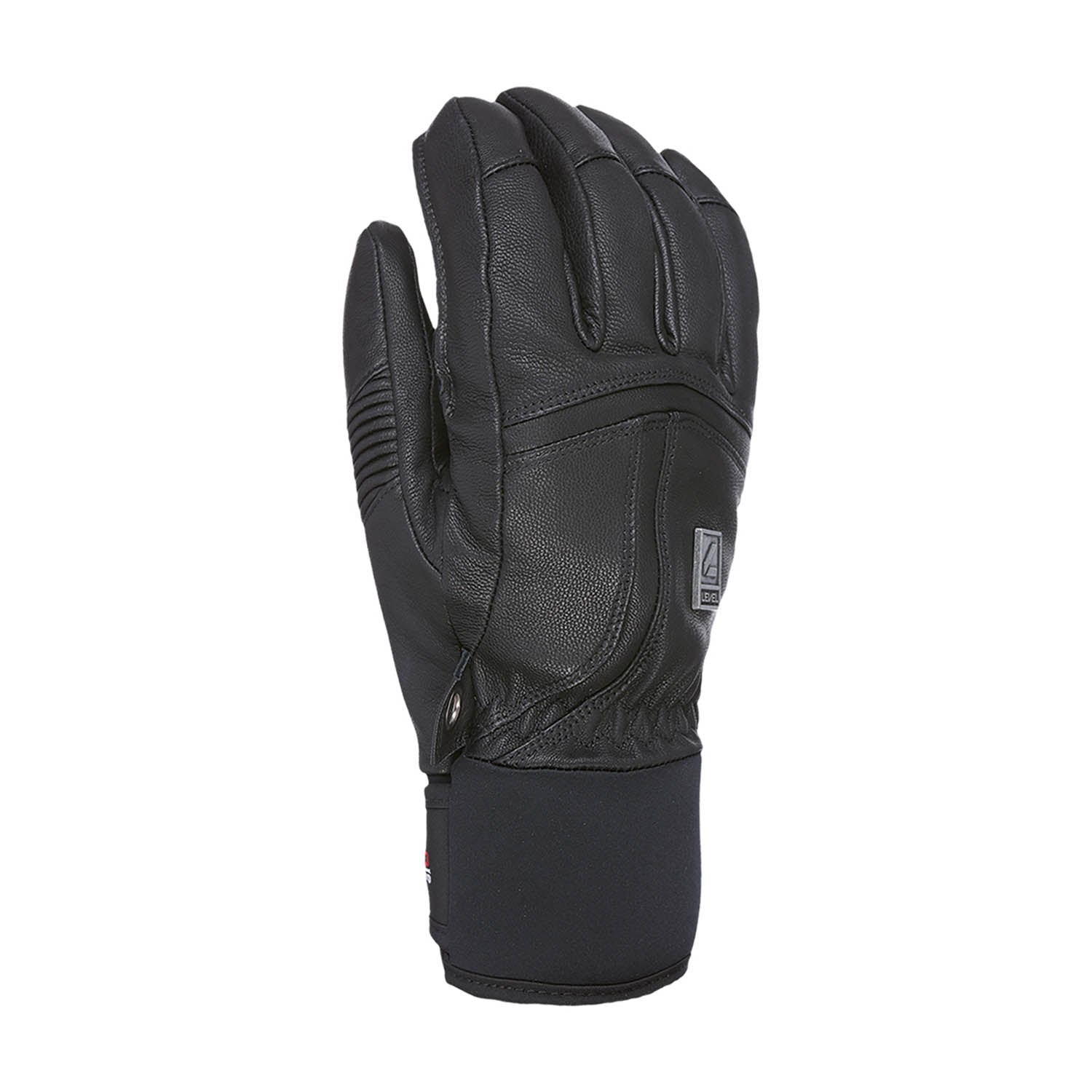 Level Off Piste Leather Mens Gloves 2024 Snowtrax   Level Off Piste Leather Mens Gloves Black 2024 